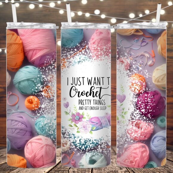 I just want to crochet metal insulated tumbler - Picture 1 of 1